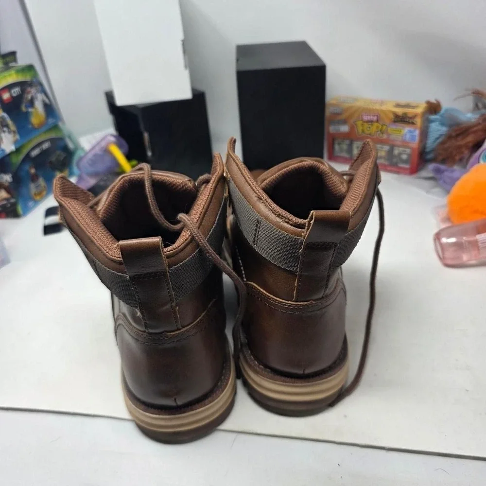 Sonoma Troye Men's Lace-Up Boots | Size 10| Brown Cognac